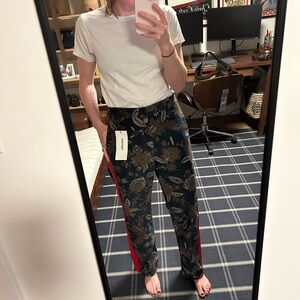 Kas Maria Corduroy Floral Pants